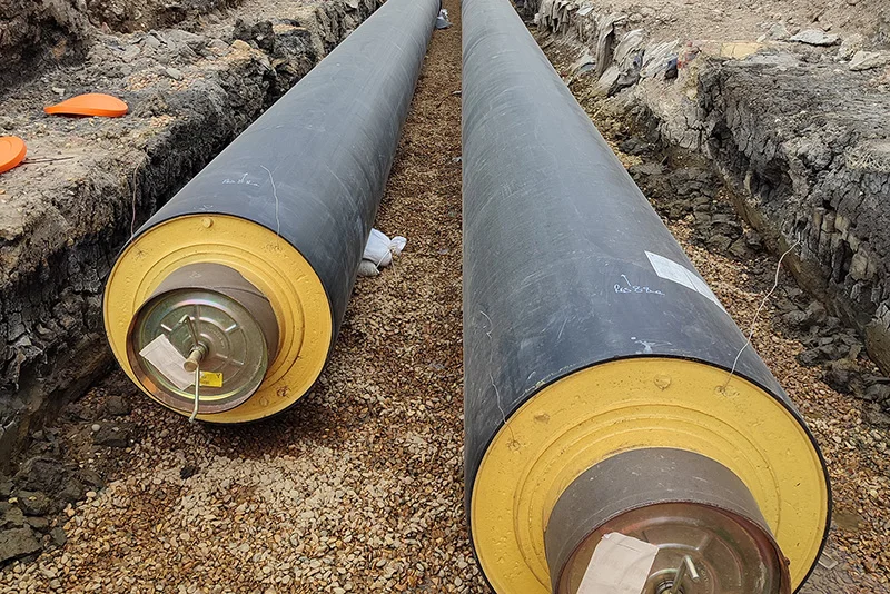 Pre-Insulated Heating and Cooling Networks